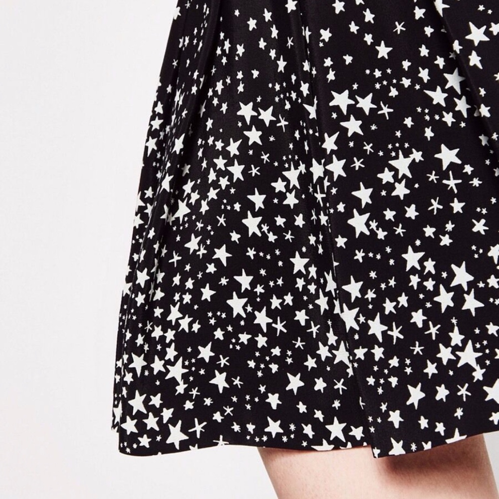 ZARA Black & White Star Print Shorts_7
